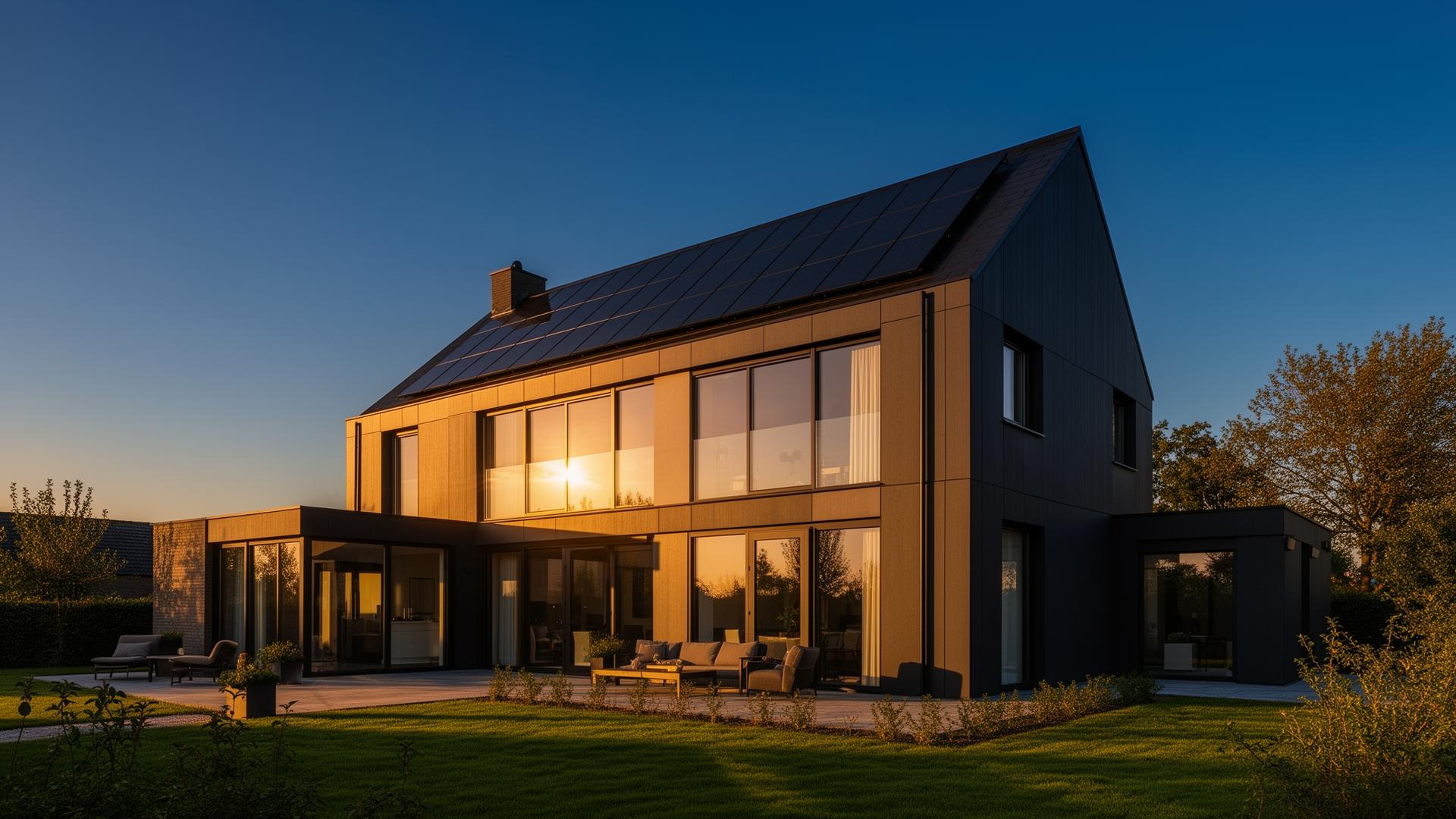 Woning met zonnepanelen